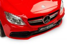 Машинка для катання Caretero (Toyz) Mercedes AMG C63 з батьківською ручкою Red